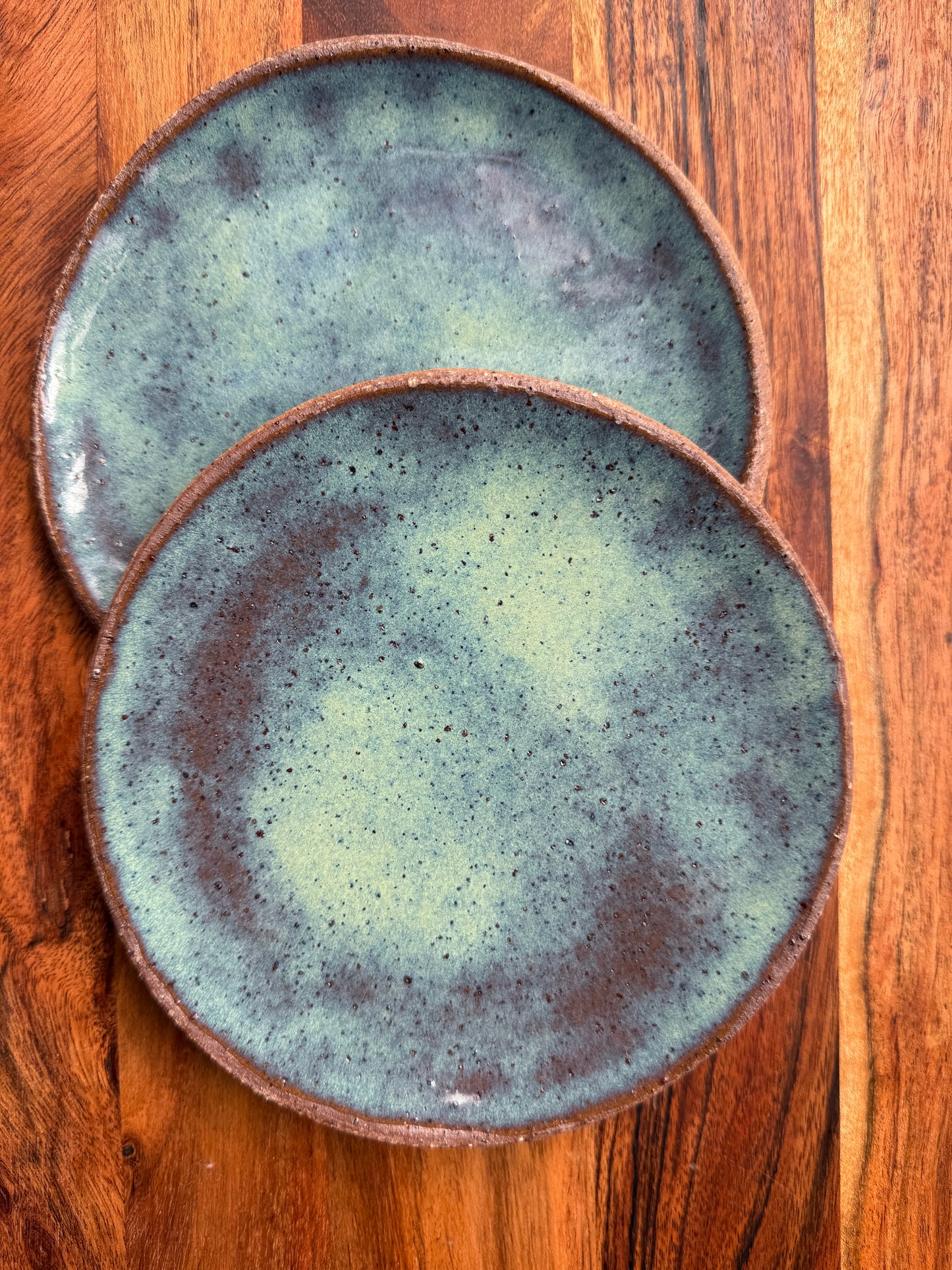 Set of 2 Small Stoneware Plates (12cm)