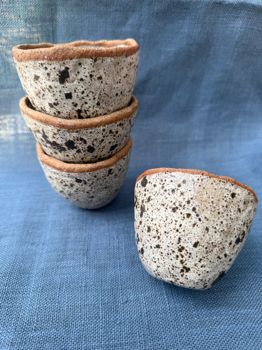 Small Speckled Clay Latte Cup