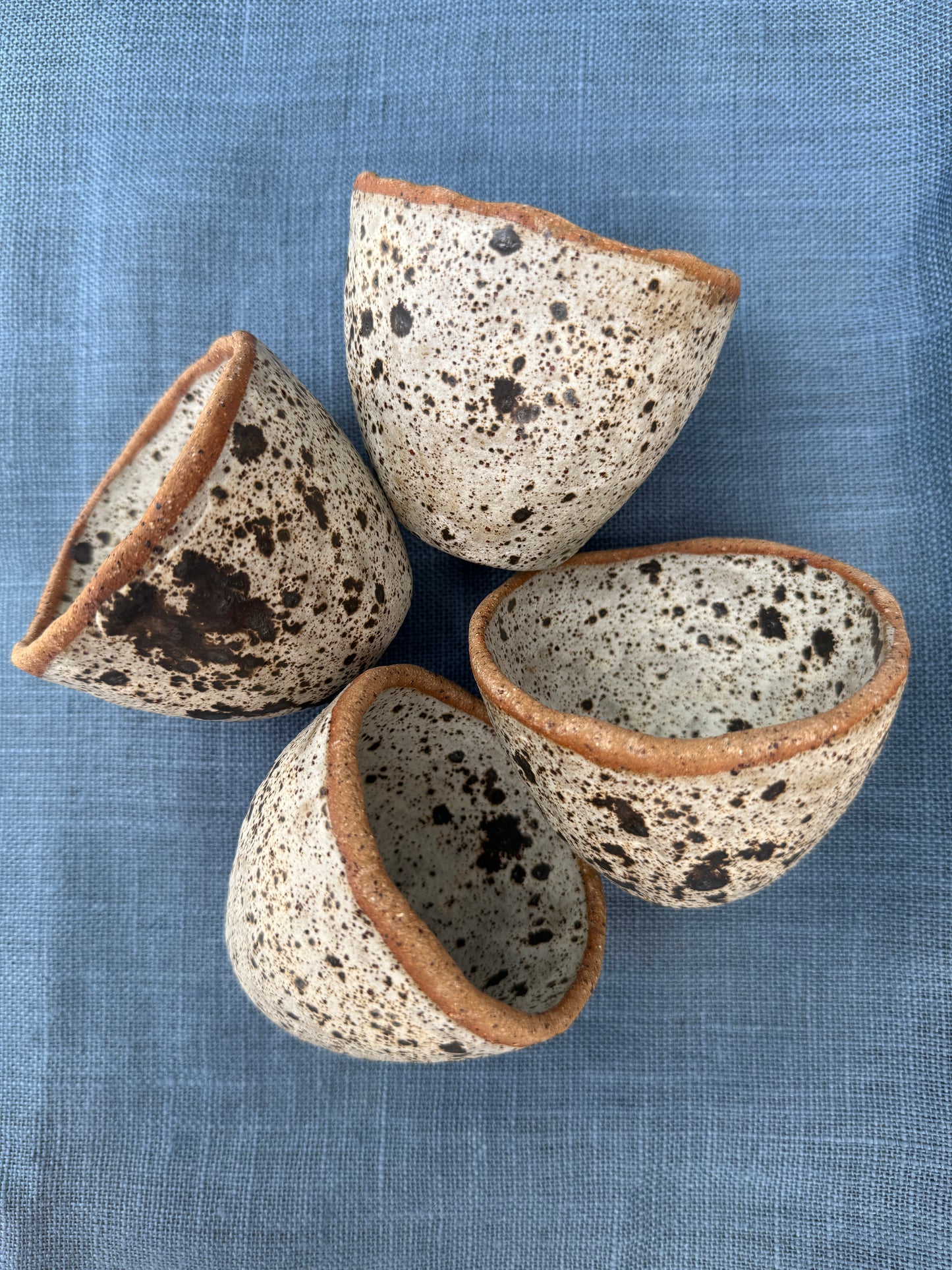 Small Speckled Clay Latte Cup