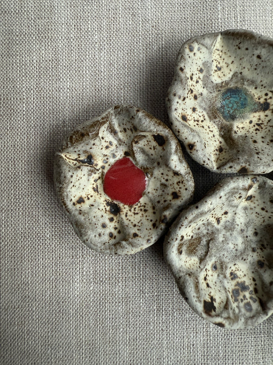 Winter Blooms: Floral Magnet Set of Five