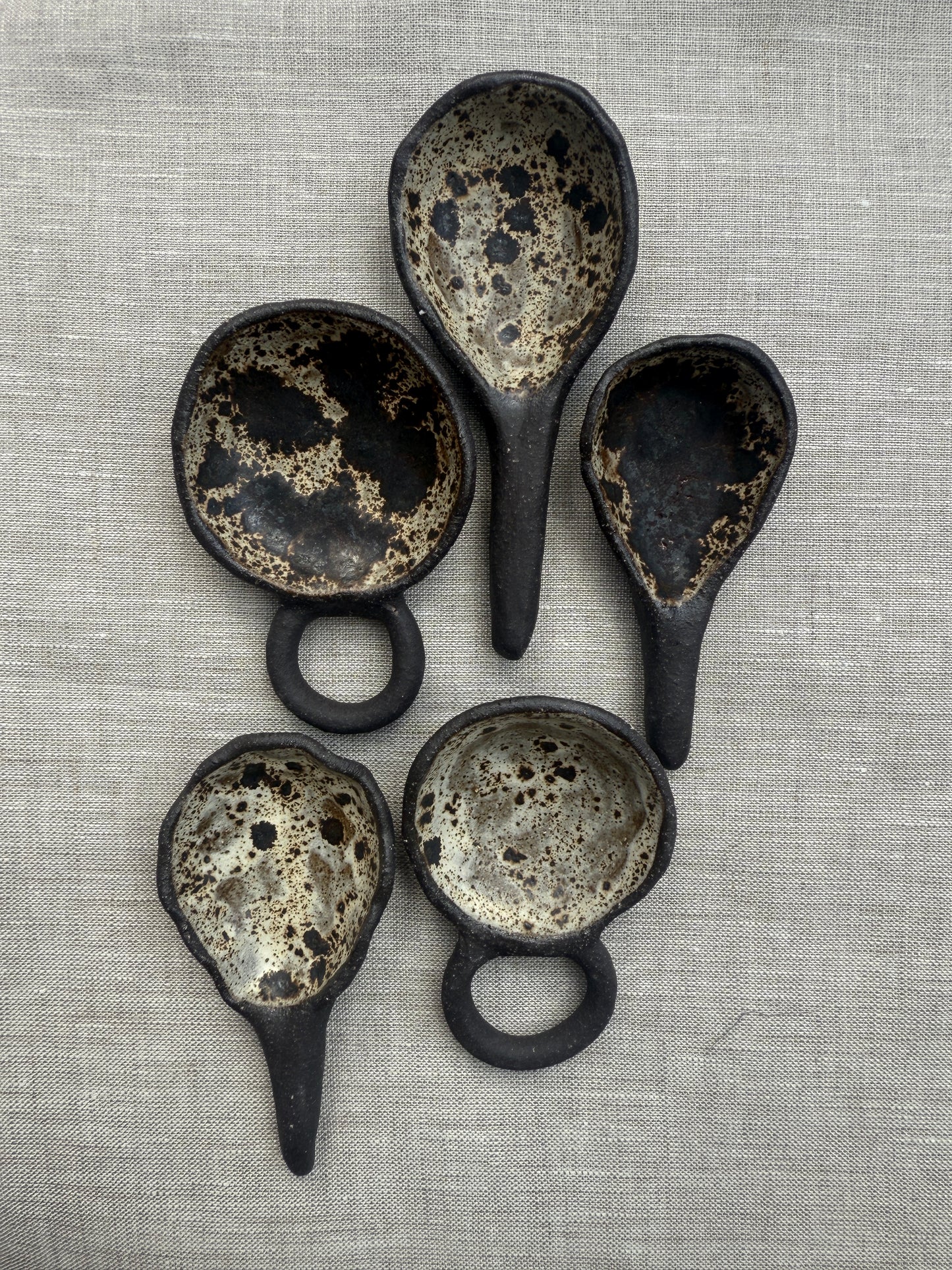 Ceramic Kitchen Scoop Set