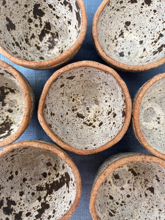 Small Speckled Clay Latte Cup