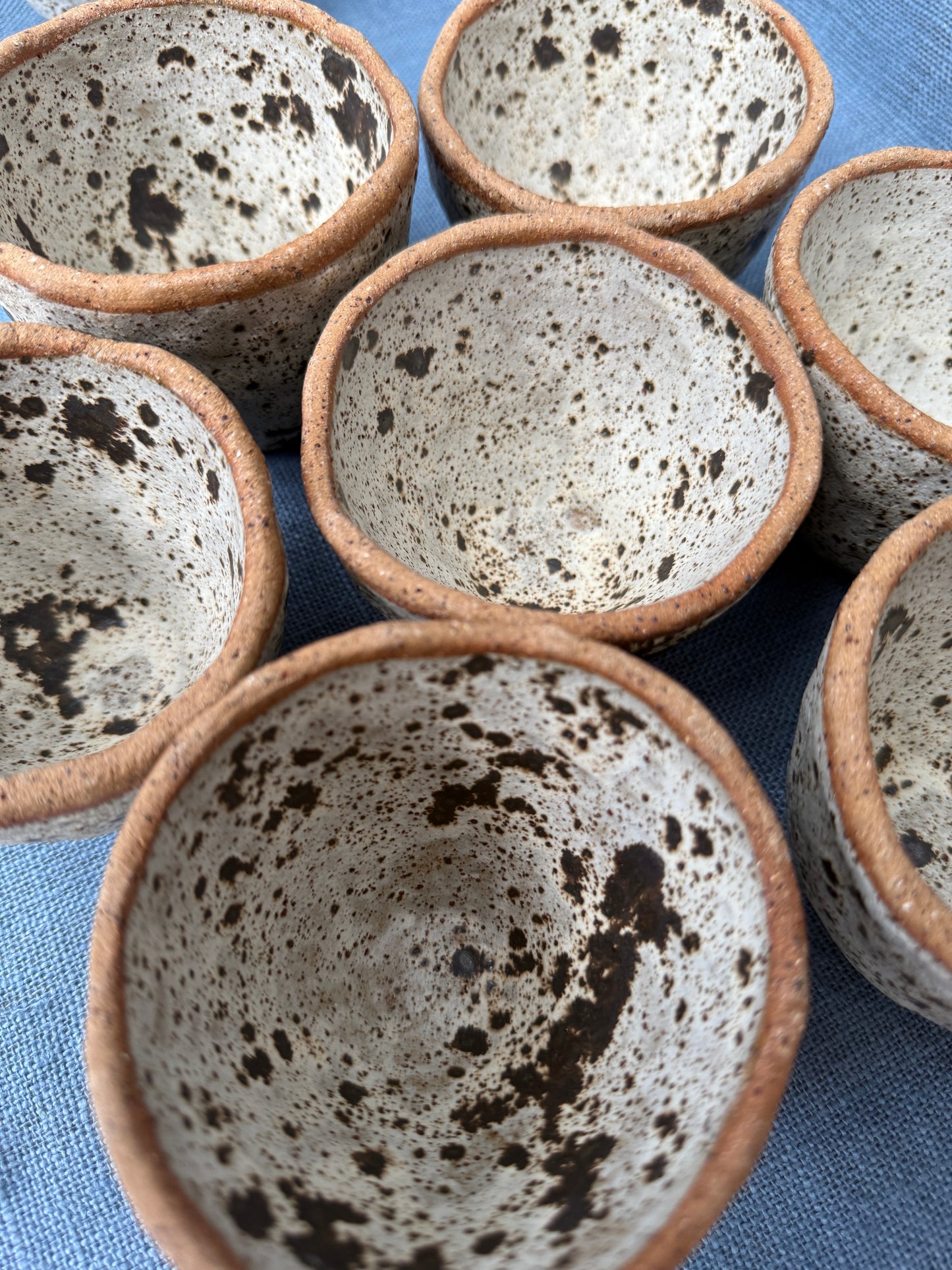 Small Speckled Clay Latte Cup