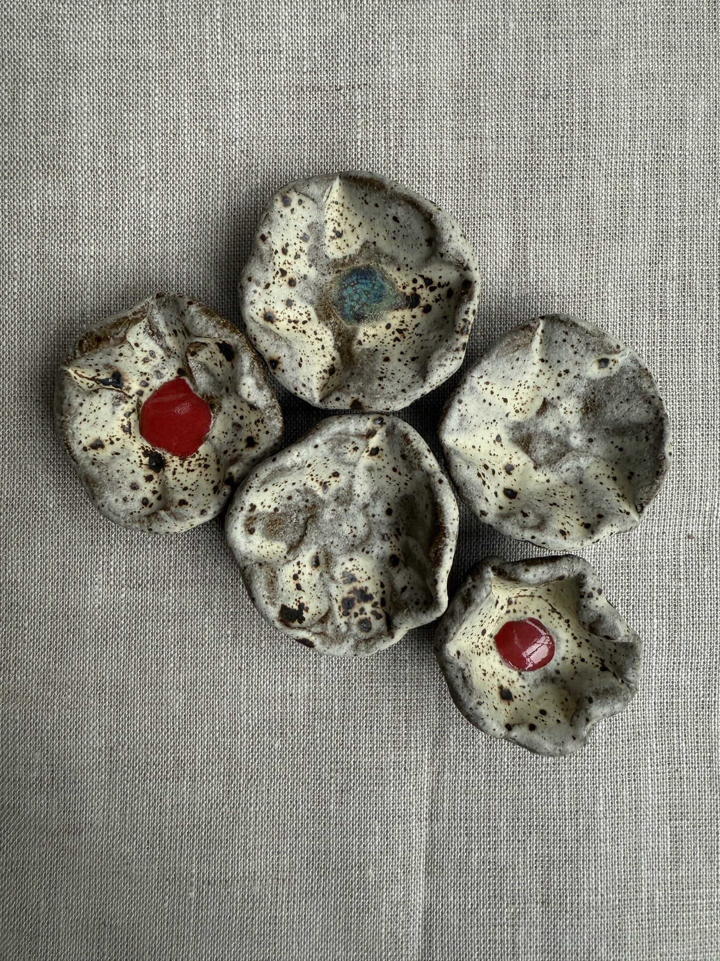 Winter Blooms: Floral Magnet Set of Five